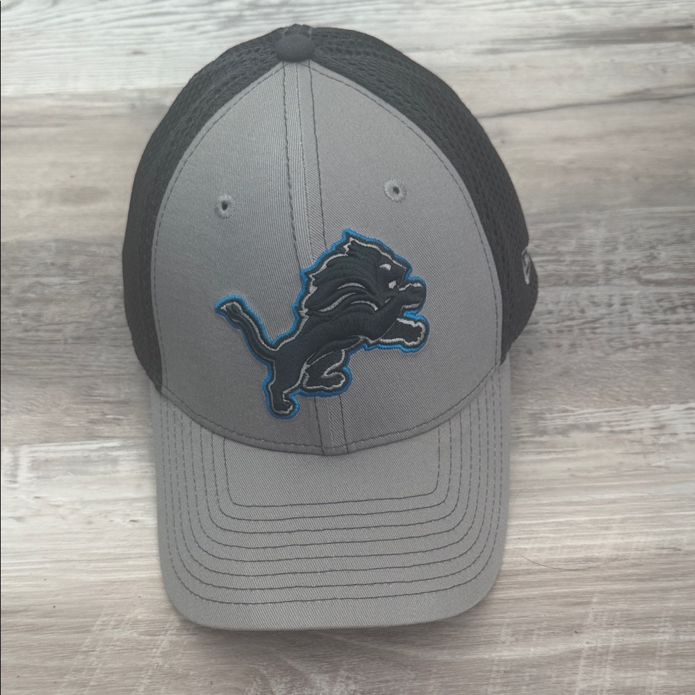 Gray & Black Detroit Lions Mesh Back Hat